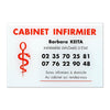 Plaque infirmière en Plexi quadri
