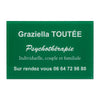 Plaque Psychologue en plexiglass