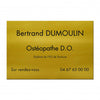 Plaque Ostéopathe en Aluminium
