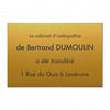 Plaque Ostéopathe en Plastique