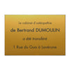 Plaque Ostéopathe en Plastique