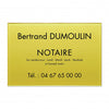 Plaque Notaire en Plexiglass