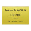 Plaque Notaire en Plexiglass