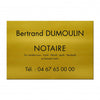 Plaque Notaire en Aluminium