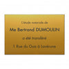 Plaque notaire en Plastique