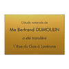 Plaque notaire en Plastique