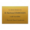 Plaque Dentiste en Plastique