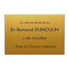 Plaque Dentiste en Plastique