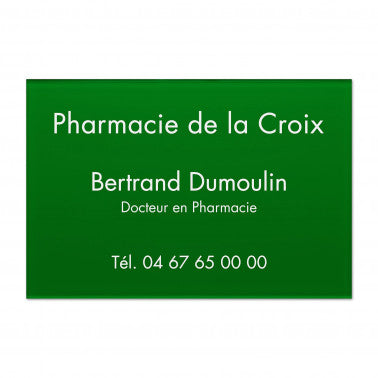 Plaque Pharmacie en Plexiglass