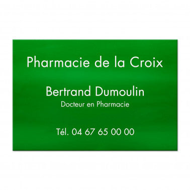 Plaque Pharmacie en Aluminium