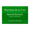 Plaque Pharmacie en Aluminium