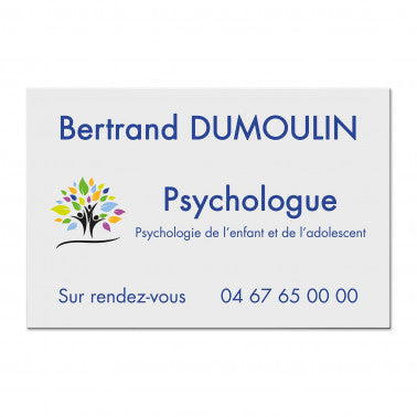 Plaque psychologue en Dibond quadri