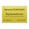 Plaque Psychomotricien en plexiglass