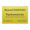 Plaque Psychomotricien en plexiglass