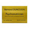 Plaque Psychomotricien en Aluminium