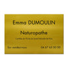 Plaque Naturopathe en Aluminium