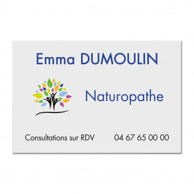Plaque Naturopathe en Dibond quadri