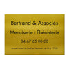 Plaque Entreprise en Aluminium