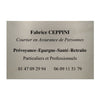 Plaque Entreprise en Aluminium