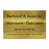 Plaque Entreprise en Laiton
