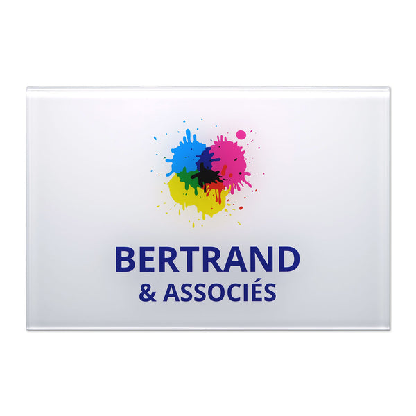 Plaque Entreprise en Plexi quadri