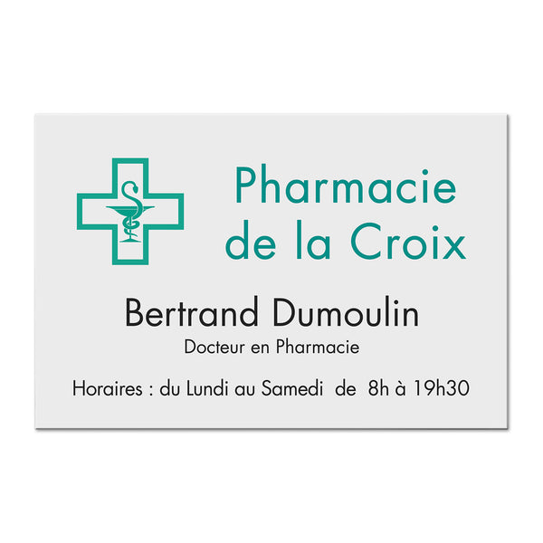 Plaque Pharmacie en Dibond quadri