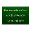 Plaque Pharmacie en Plastique