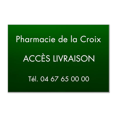 Plaque Pharmacie en Plastique