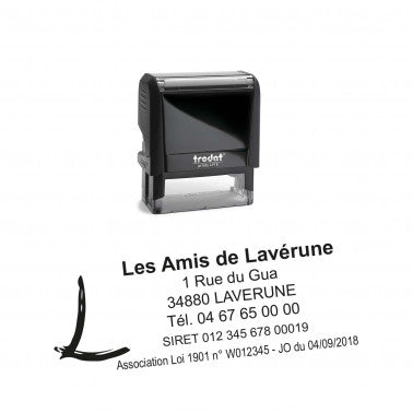 Tampon association avec logo Printy 4915