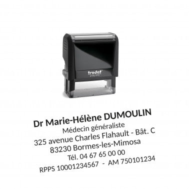 Tampon adresse pour médecin Printy 4915