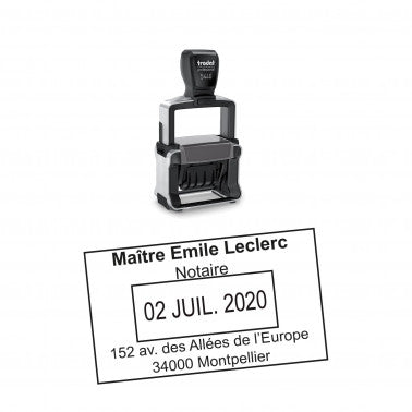 Tampon dateur Notaire Trodat 5440
