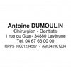 Tampon Dentiste Printy 4913