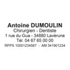 Tampon Dentiste Printy 4913