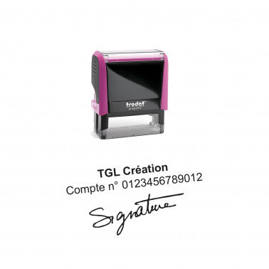 Tampon signature Numéro de compte