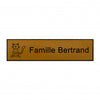 Plaque boite aux lettres chat