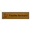 Plaque boite aux lettres chat