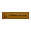 Plaque boite aux lettres chien