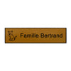 Plaque boite aux lettres chien