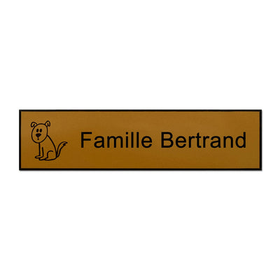 Plaque boite aux lettres chien