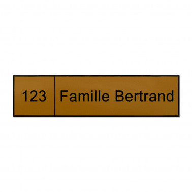 Plaque boite aux lettres numéro