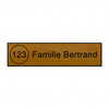 Plaque boite aux lettres numéro entouré