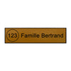 Plaque boite aux lettres numéro entouré