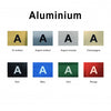 Plaque boite aux lettres aluminium