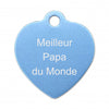 Porte clé grand coeur alu