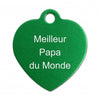 Porte clé grand coeur alu