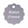 Porte clé grande fleur alu