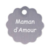 Porte clé grande fleur alu