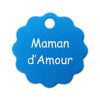 Porte clé grande fleur alu