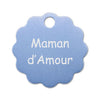 Porte clé grande fleur alu
