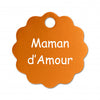 Porte clé grande fleur alu